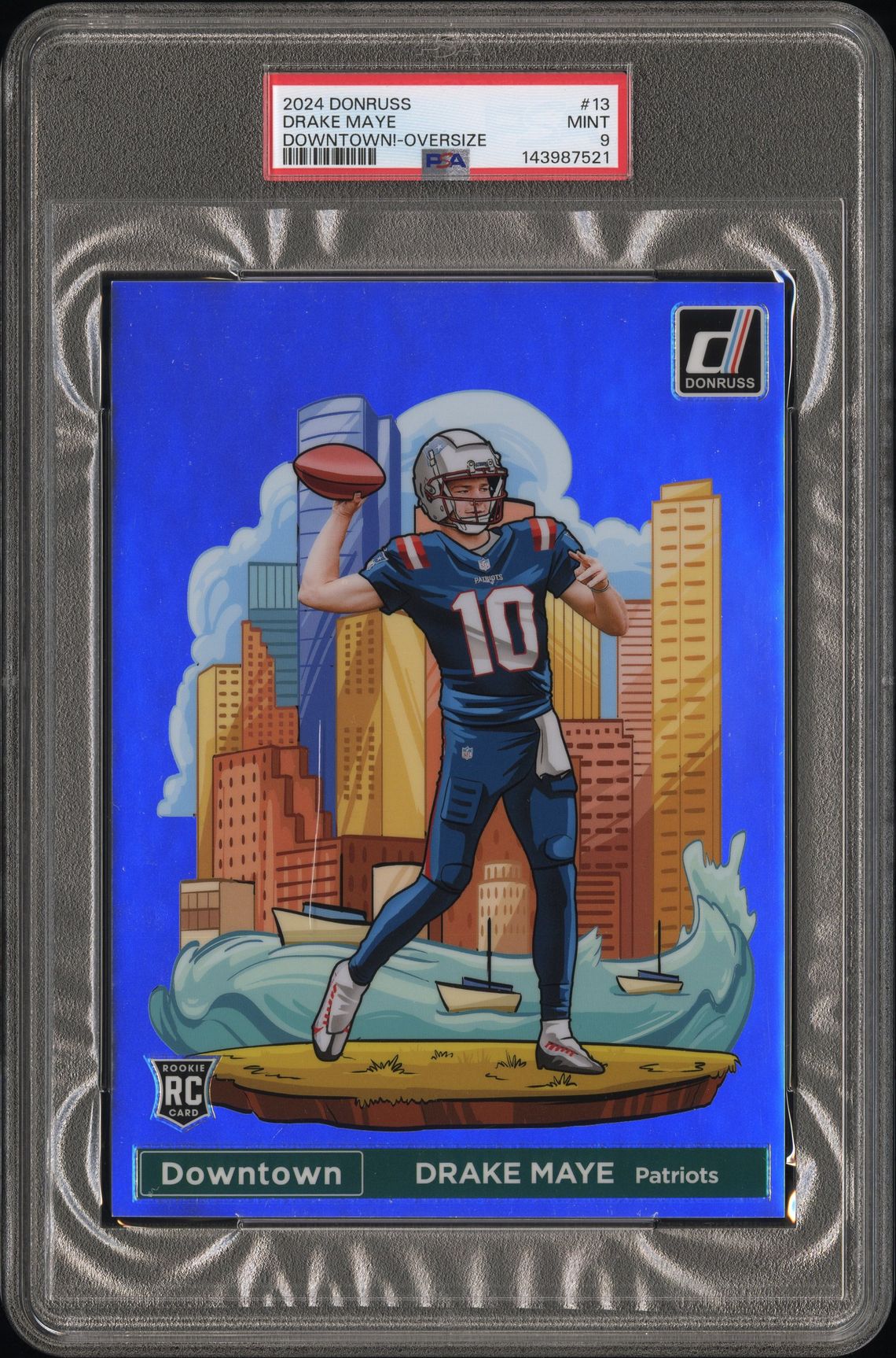 2024 Panini PANINI DONRUSS DOWNTOWN! OVERSIZE #13 Drake Maye front