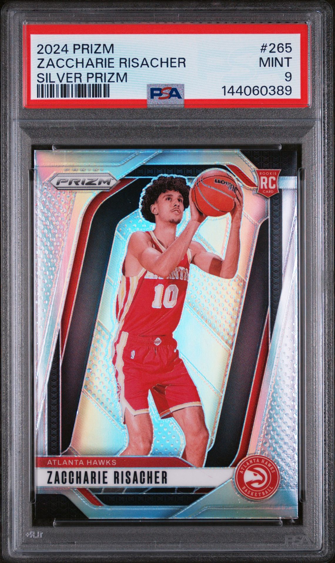 2024 Panini PANINI PRIZM Silver #265 Zaccharie Risacher front
