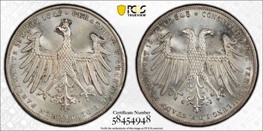 1848 2 Gul May 18, 1848 KM-337 Ag MS64