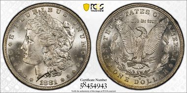 1881-O $1 MS64