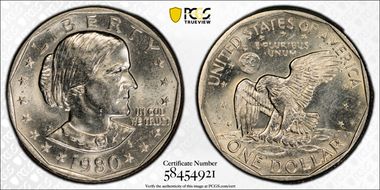 1980-D SBA$1 MS64