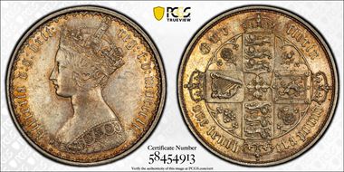 1852 Florin S-3891 AU58