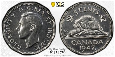 1947 5C Maple Leaf SP66