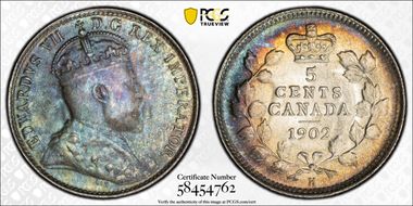 1902-H 5C Small H MS67+
