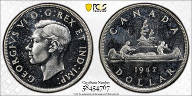 1947 S$1 Blunt 7 MS63