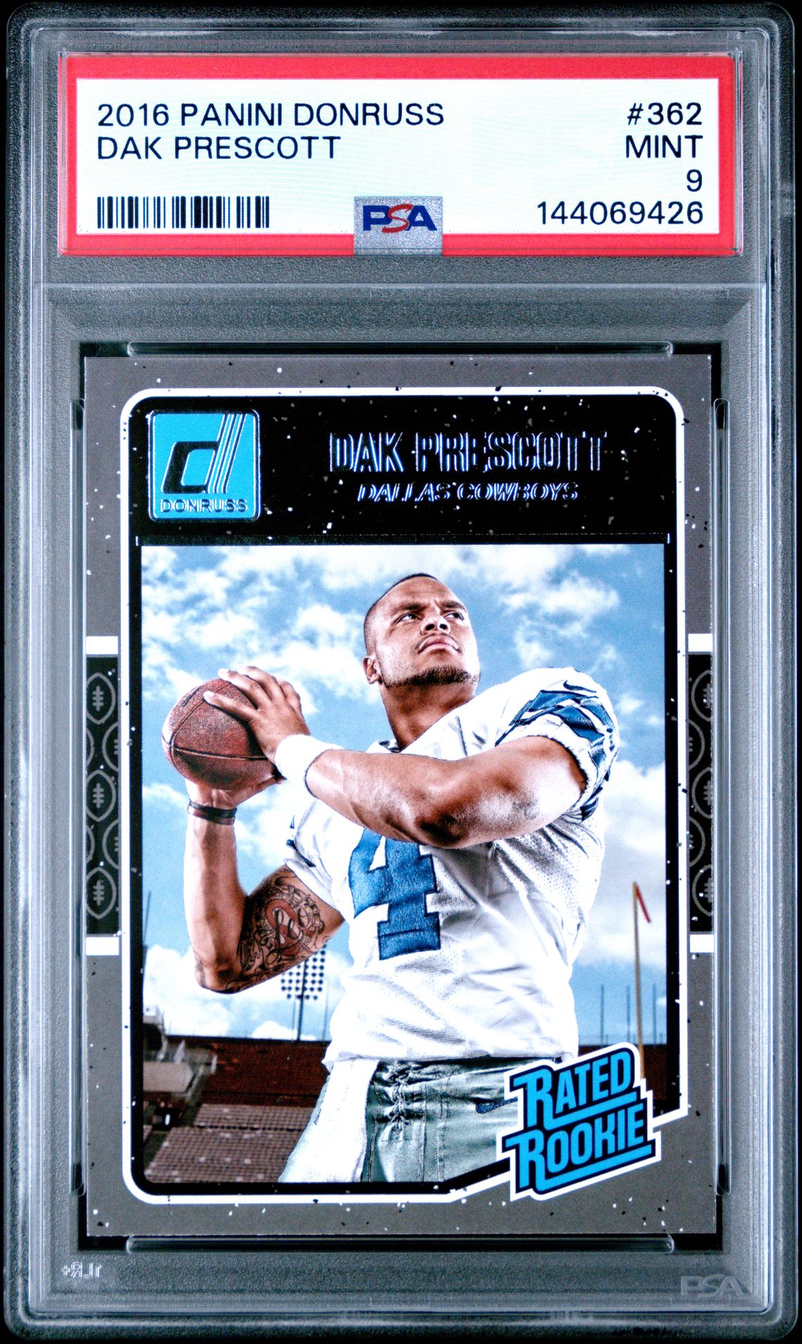 2016 Panini Donruss Dak Prescott #362 Mint 9 front