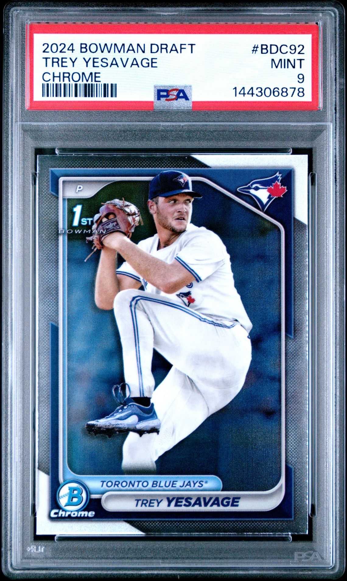 2024 Bowman Draft Trey Yesavage #Bdc92 (Chrome) Mint 9 front