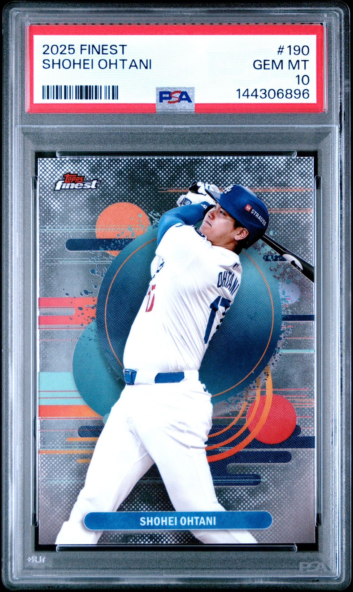 2025 Topps Finest Shohei Ohtani #190 Gem Mt 10 front