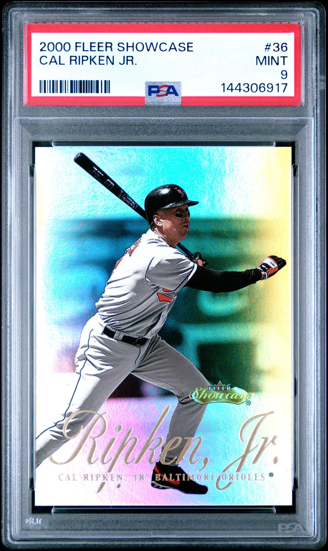 2000 Fleer Showcase Cal Ripken Jr. #36 Mint 9 front