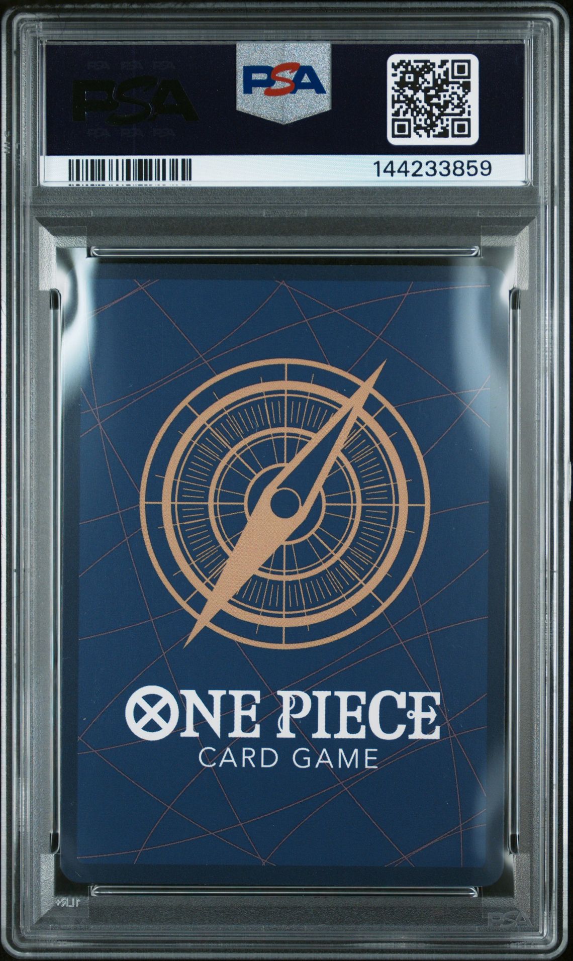 2025 One Piece Op10-Royal Blood Monkey D. Luffy #118 (Alternate Art) Gem Mt 10 back view - PSA certificate #144233859