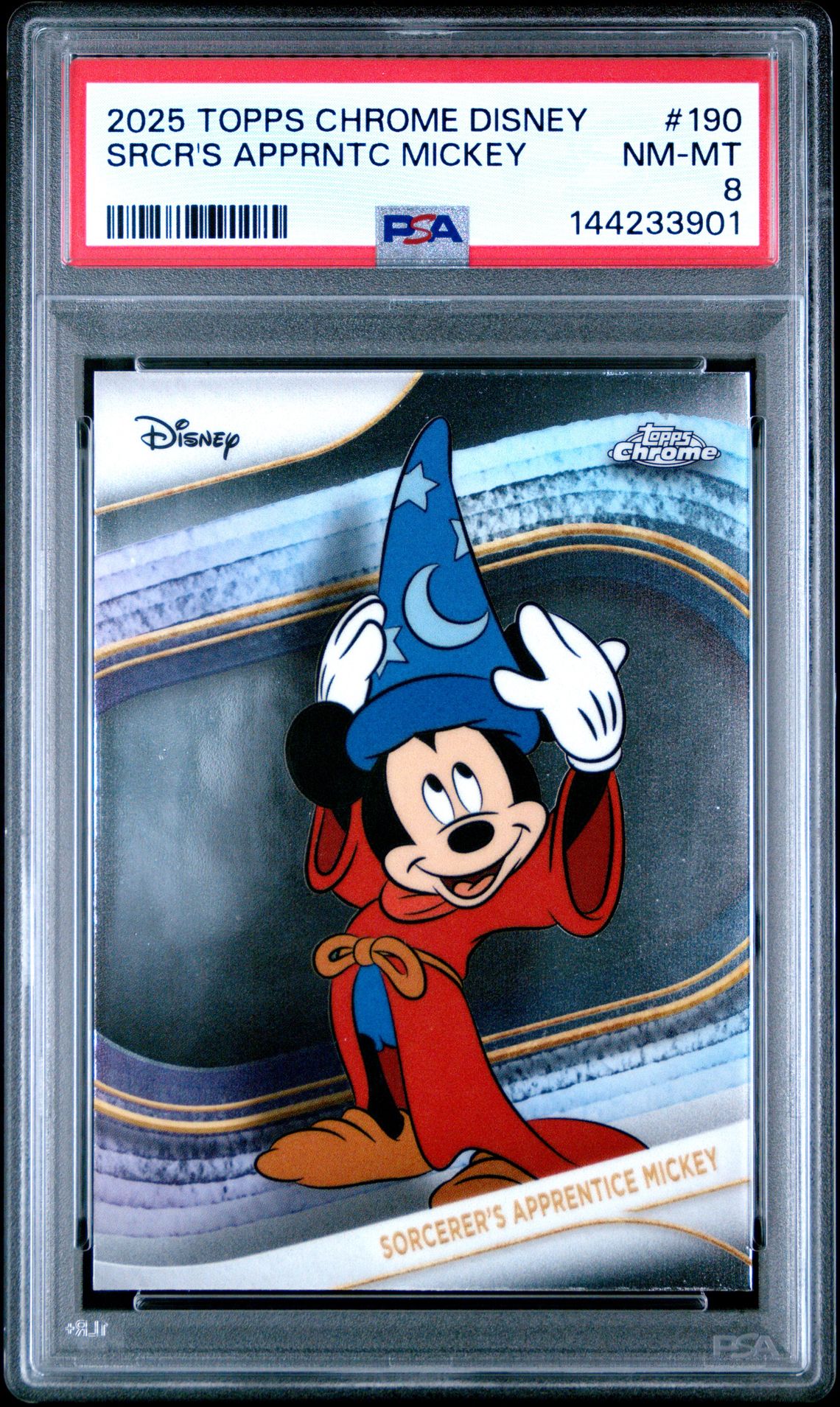 2025 Topps Chrome Disney Srcr's Apprntc Mickey #190 Nm-Mt 8 front