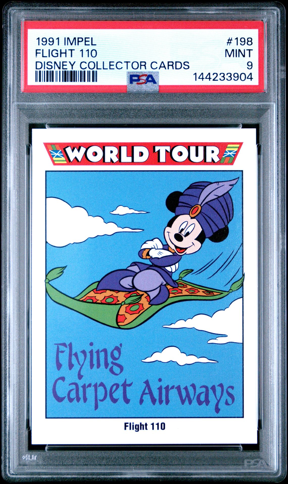 1991 Impel Disney Collector Cards Flight 110 #198 (Disney Collector Cards) Mint 9 front