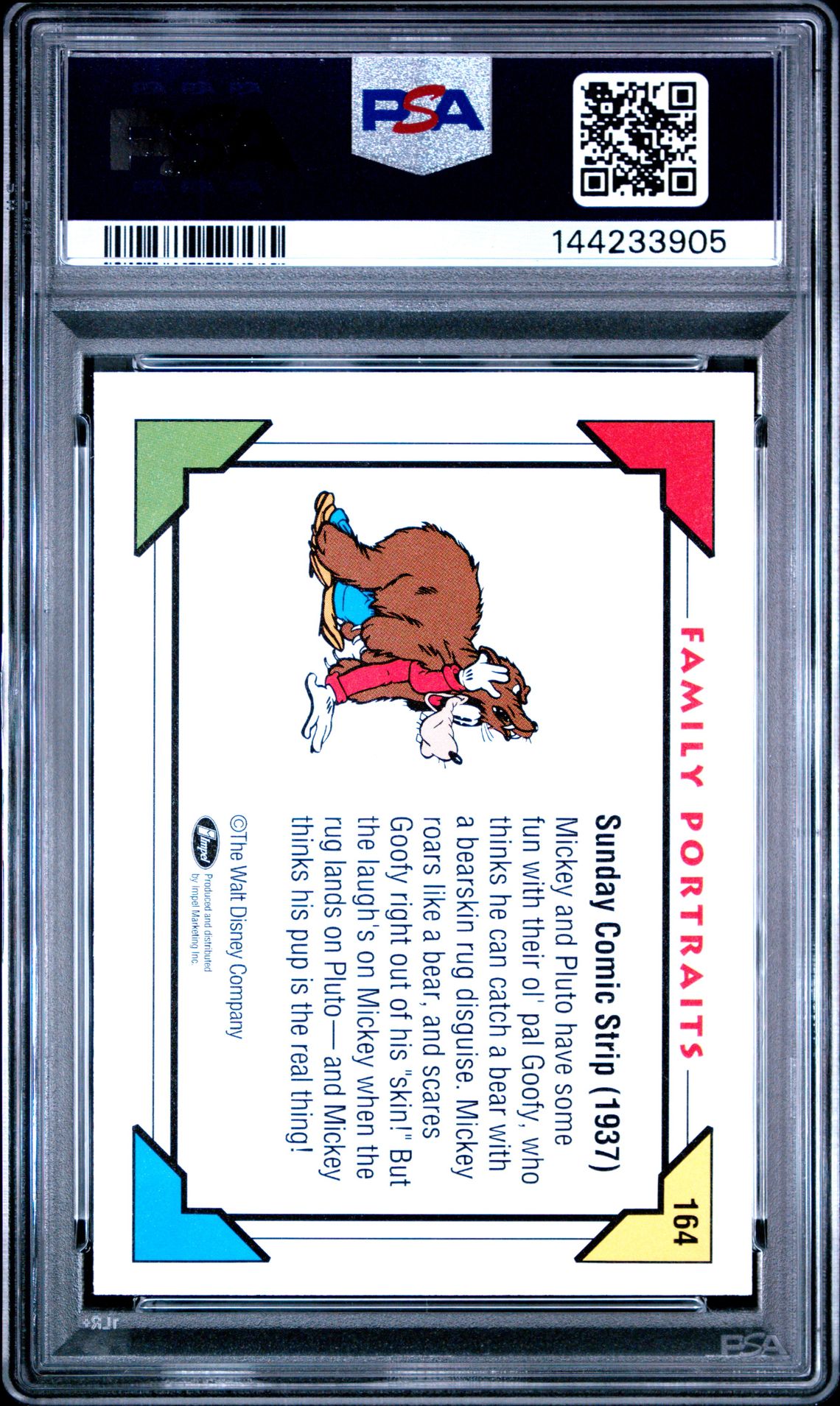 1991 Impel Disney Collector Cards Sunday Cmc.strip-'37 #164 (Disney Collector Cards) Nm-Mt 8 back