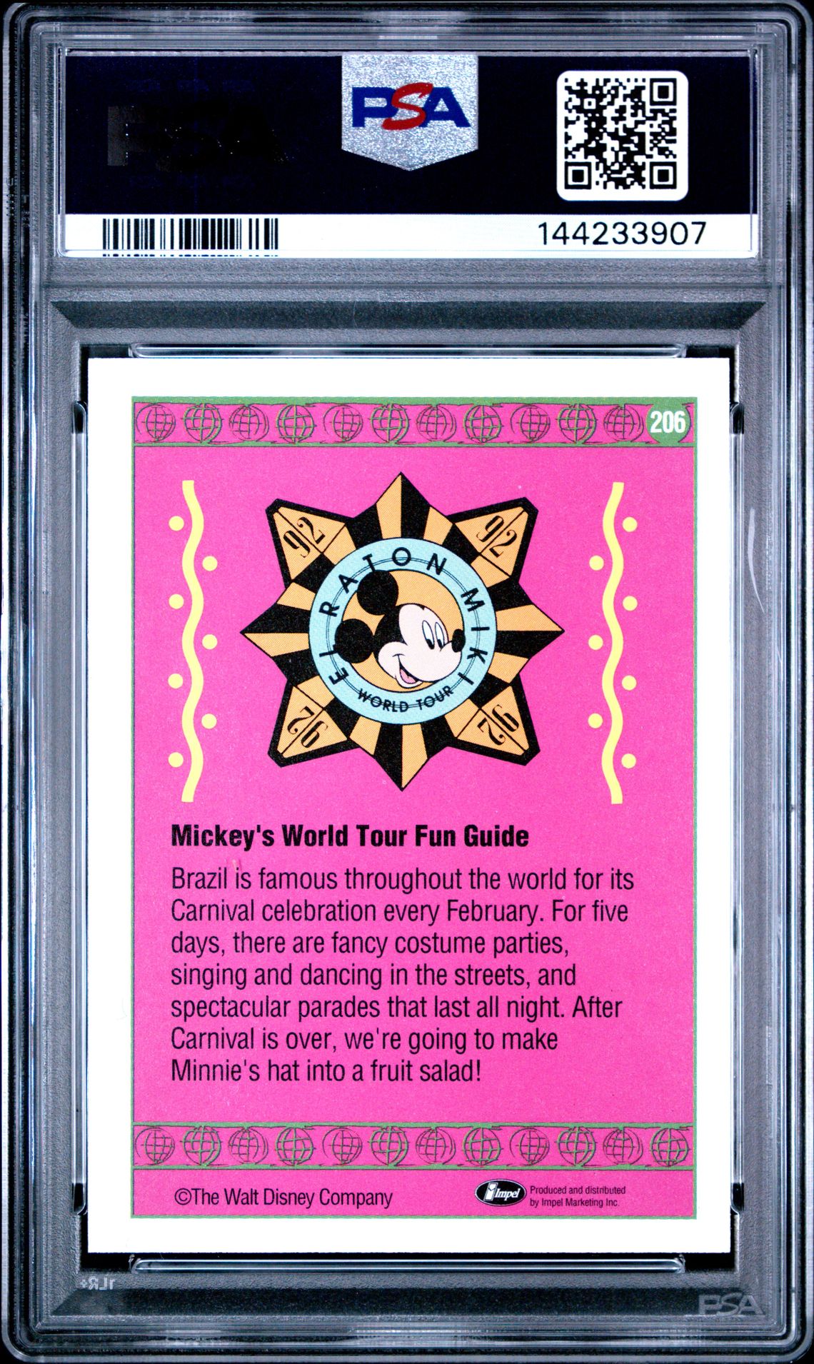 1991 Impel Disney Collector Cards Mickey's W.t.f.g. #206 (Disney Collector Cards) Nm 7 back