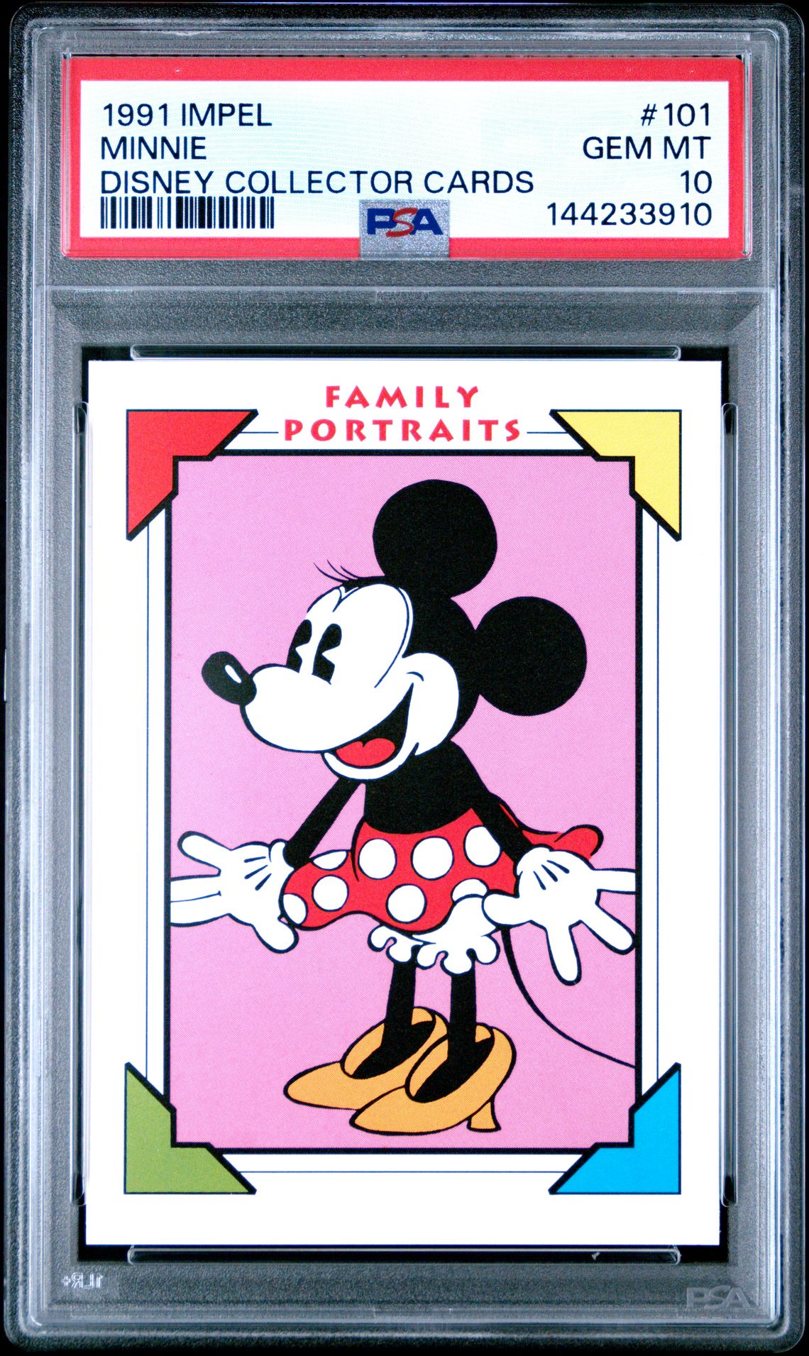 1991 Impel Disney Collector Cards Minnie #101 (Disney Collector Cards) Gem Mt 10 front