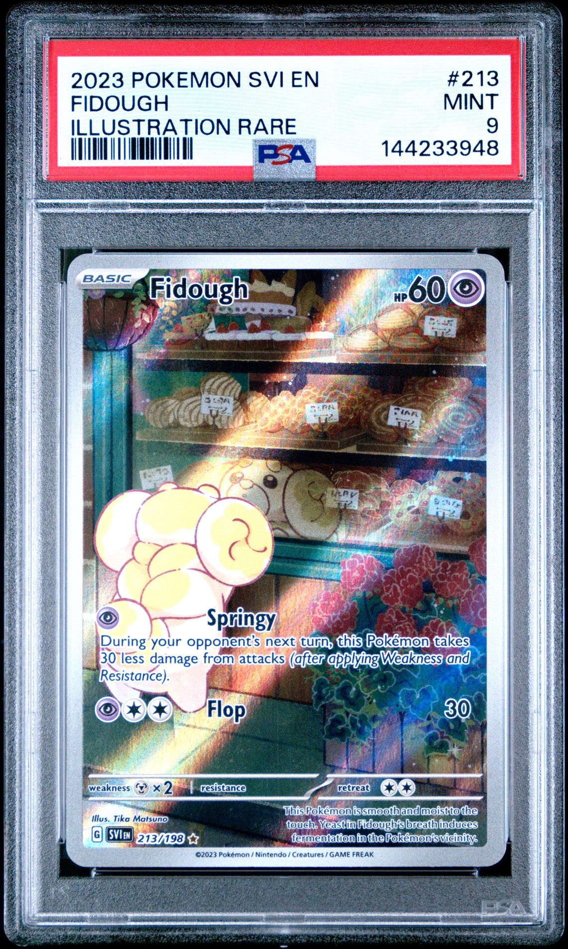 2023 Pokemon Svi En-Scarlet & Violet Fidough #213 (Illustration Rare) Mint 9 front
