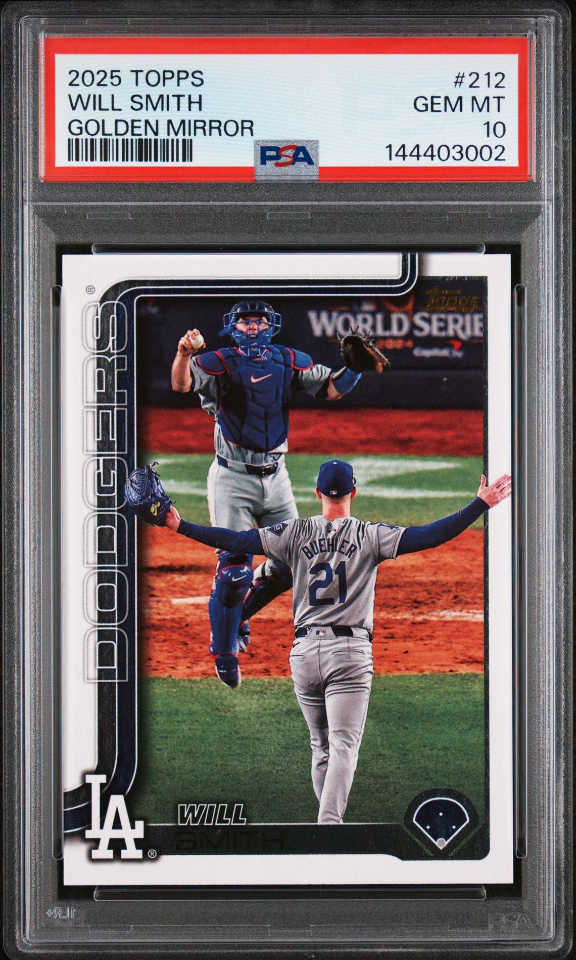 2025 Topps Will Smith #212 (Golden Mirror) Gem Mt 10 front