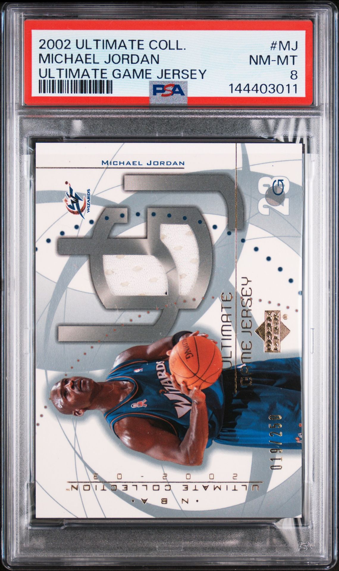 2002 Ultimate Collection Ultimate Game Jersey Michael Jordan #Mj (Ultimate Game Jersey) Nm-Mt 8 front