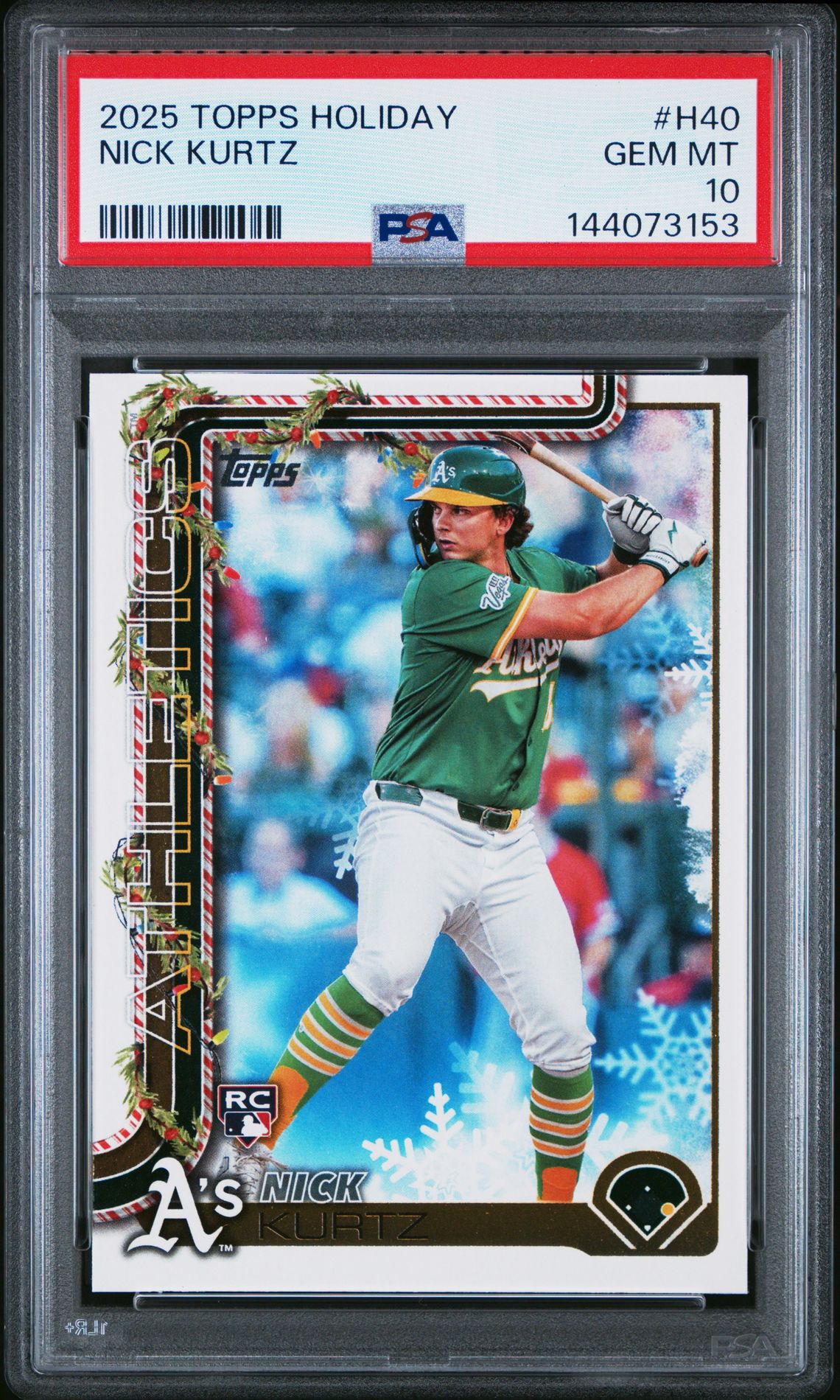 2025 Topps TOPPS HOLIDAY Xfractor #H40 Nick Kurtz front