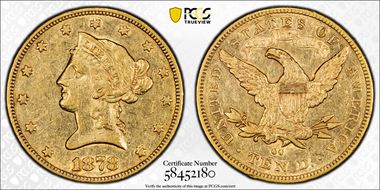 1878-CC $10 AU53