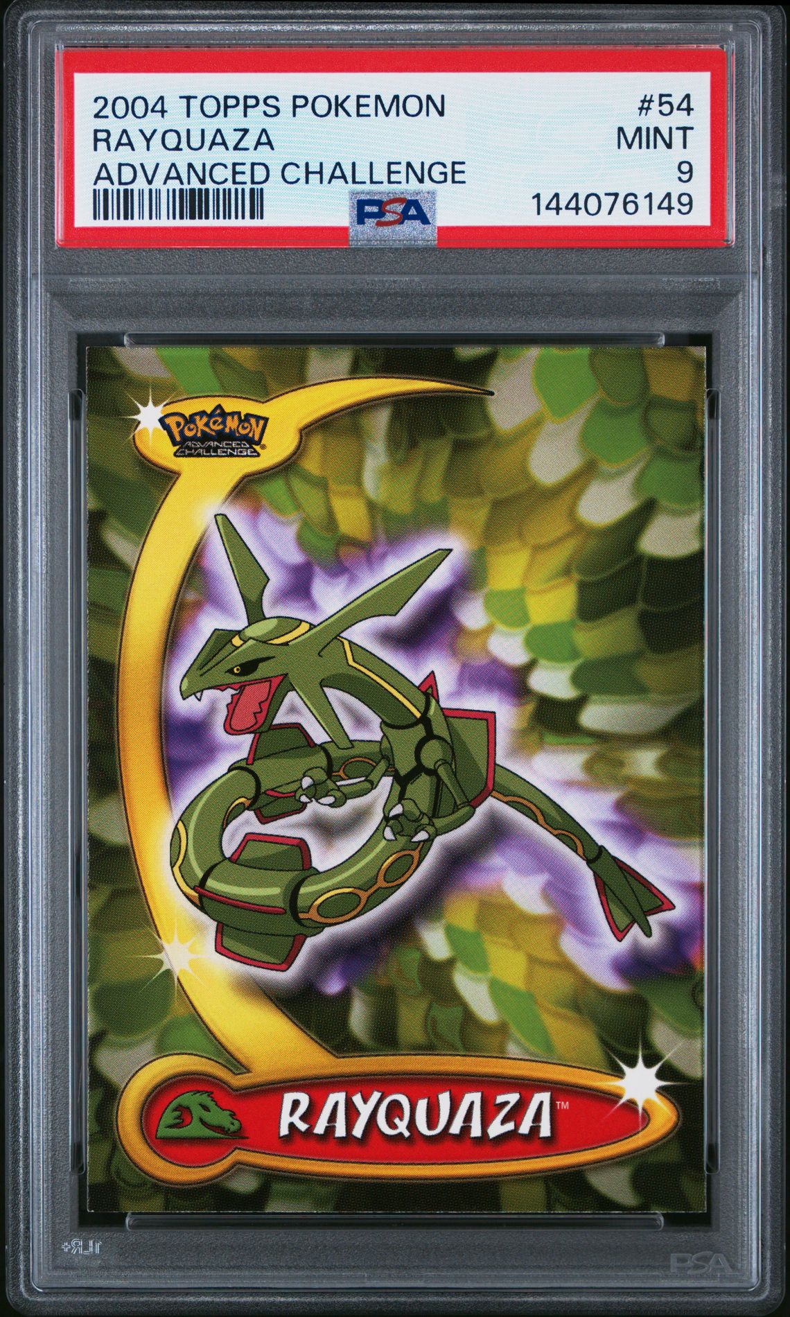 2004 Pokemon TOPPS POKEMON ADVANCED CHALLENGE Rayquaza front