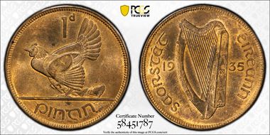 1935 1D MS64RB