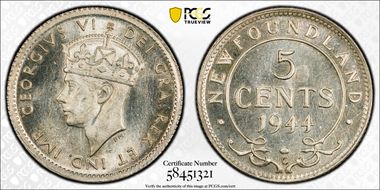 1944-C 5C MS65