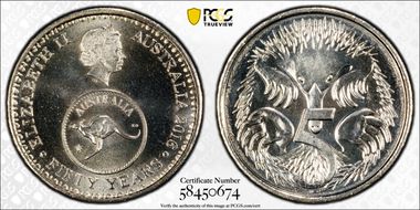 2016 5C 50 Yrs Decimal Currency MS68