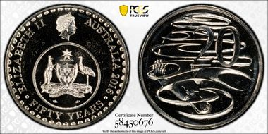 2016 20C 50 Yrs Decimal Currency MS66
