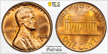 1968-D 1C MS66RD