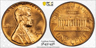 1968-D 1C MS65RD