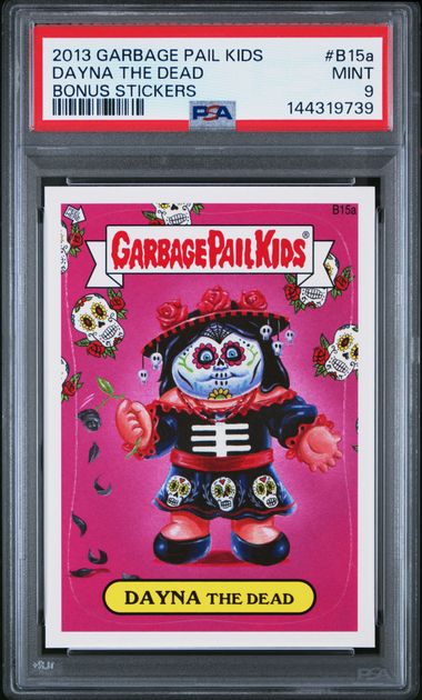 2013 Garbage Pail Kids GARBAGE PAIL KIDS BONUS STICKERS Bonus #B15A Dayna The Dead front