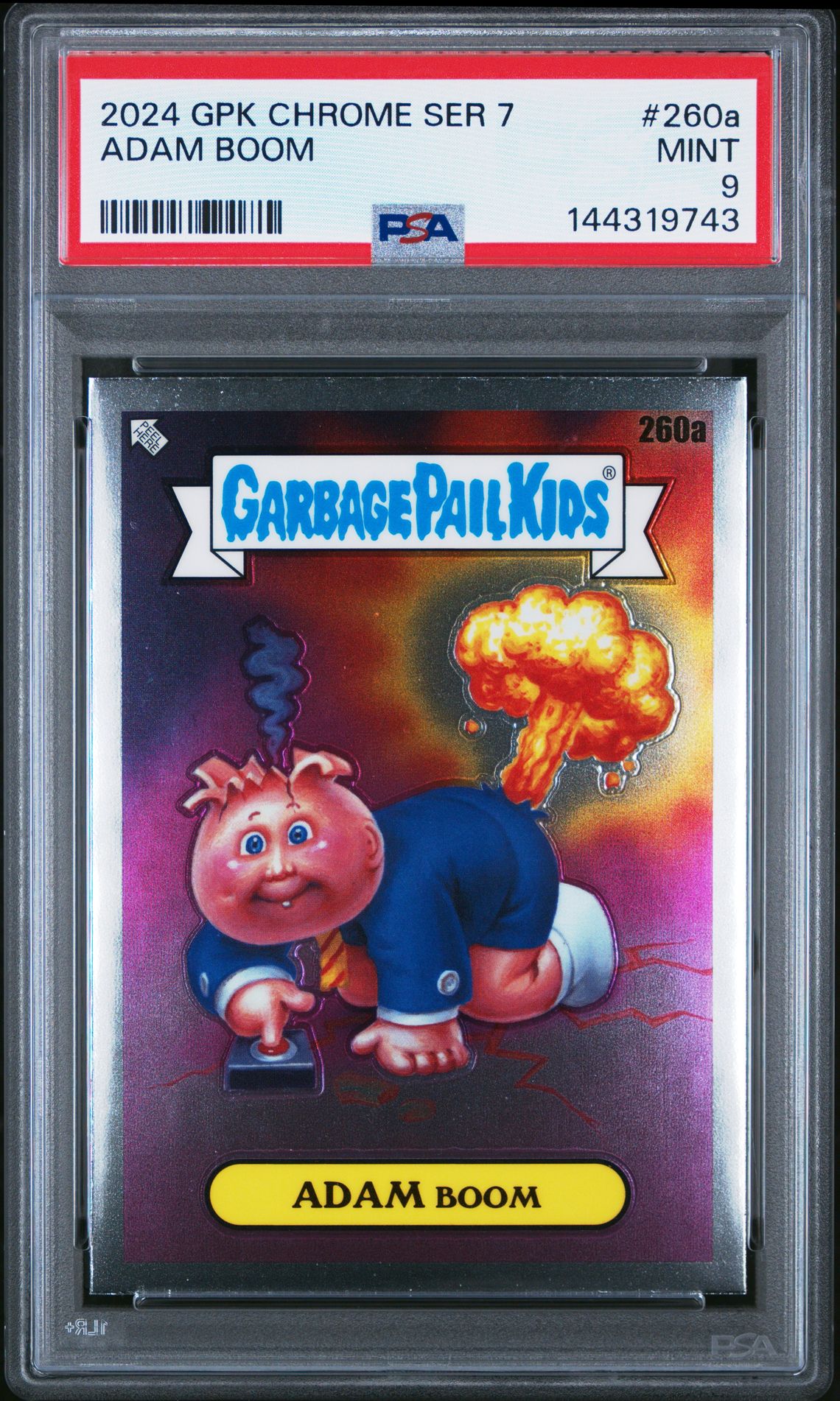 2024 Topps TOPPS CHROME GARBAGE PAIL KIDS ORIGINAL SERIES 7 #260A Adam Boom front