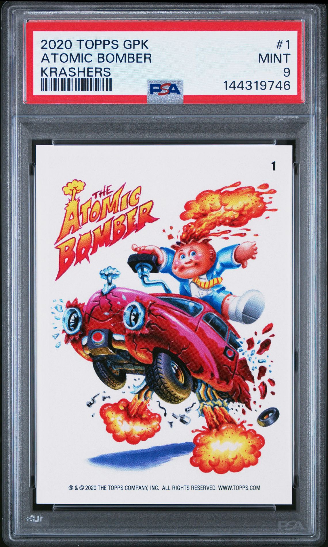 2020 Topps TOPPS GARBAGE PAIL KIDS KRASHERS #1 Atomic Bomber front