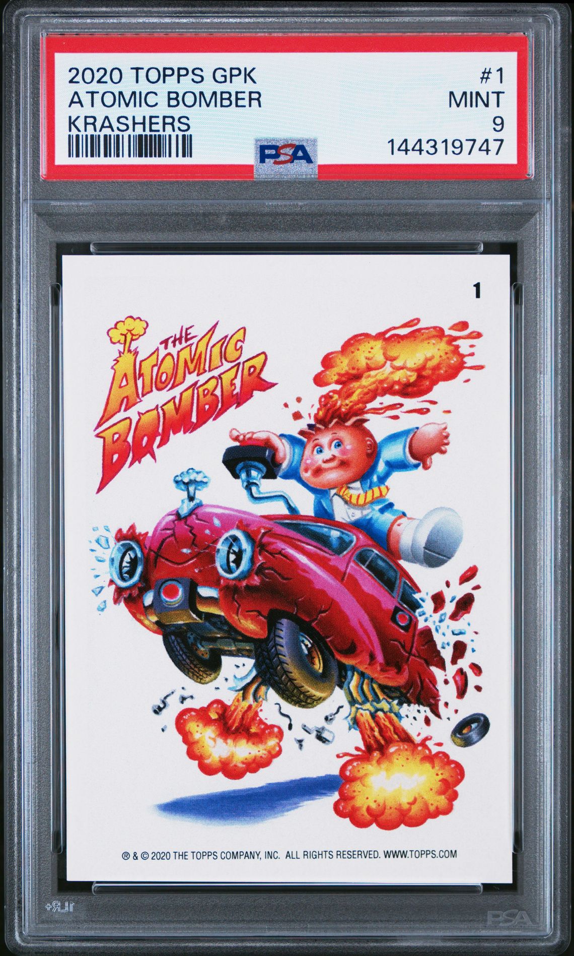 2020 Topps TOPPS GARBAGE PAIL KIDS KRASHERS #1 Atomic Bomber front