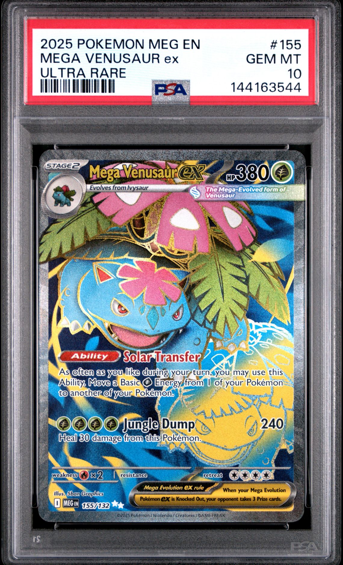 2025 Pokemon POKEMON MEG EN-MEGA EVOLUTION ULTRA RARE #155 Mega Venusaur Ex front