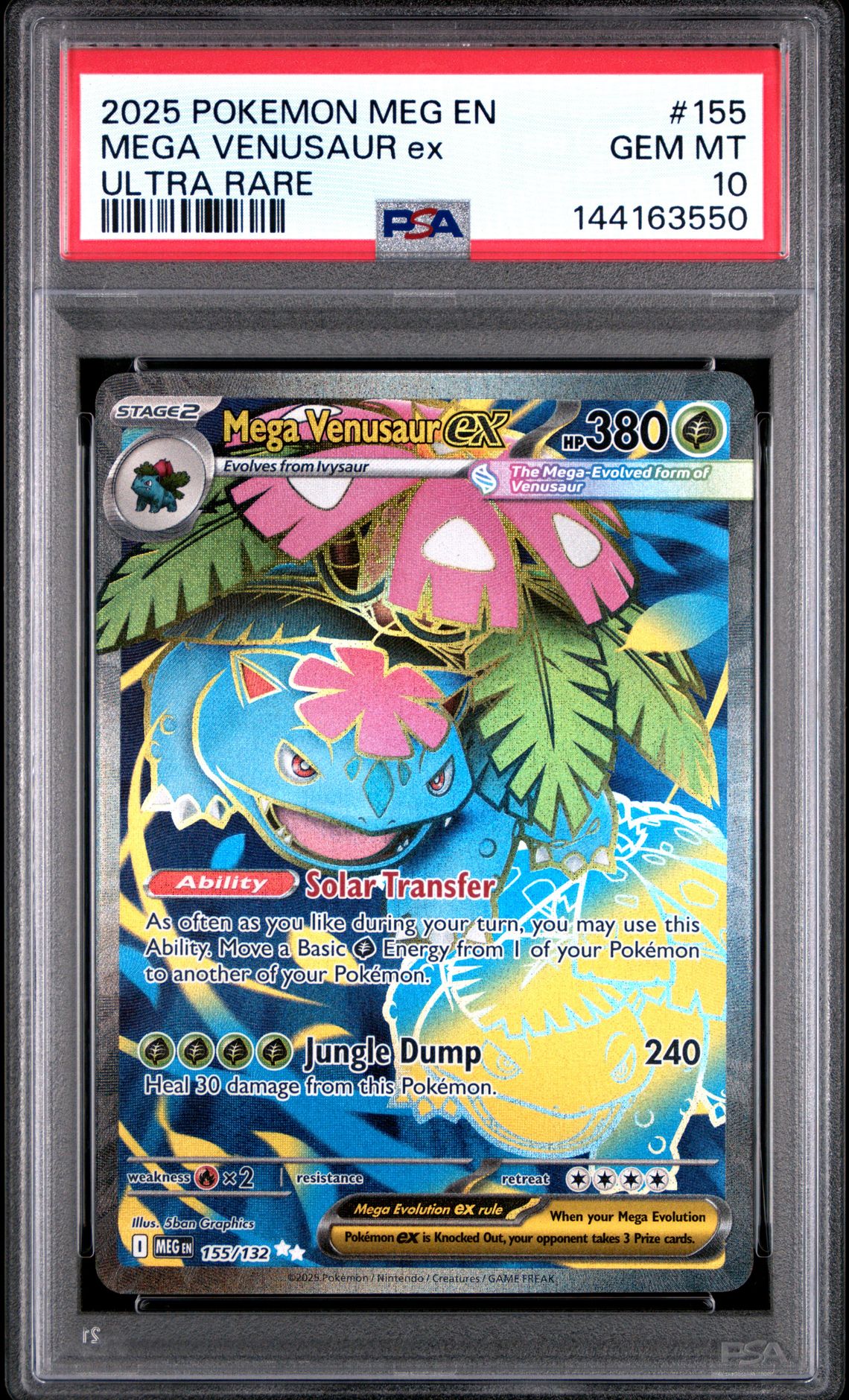 2025 Pokemon POKEMON MEG EN-MEGA EVOLUTION ULTRA RARE #155 Mega Venusaur Ex front