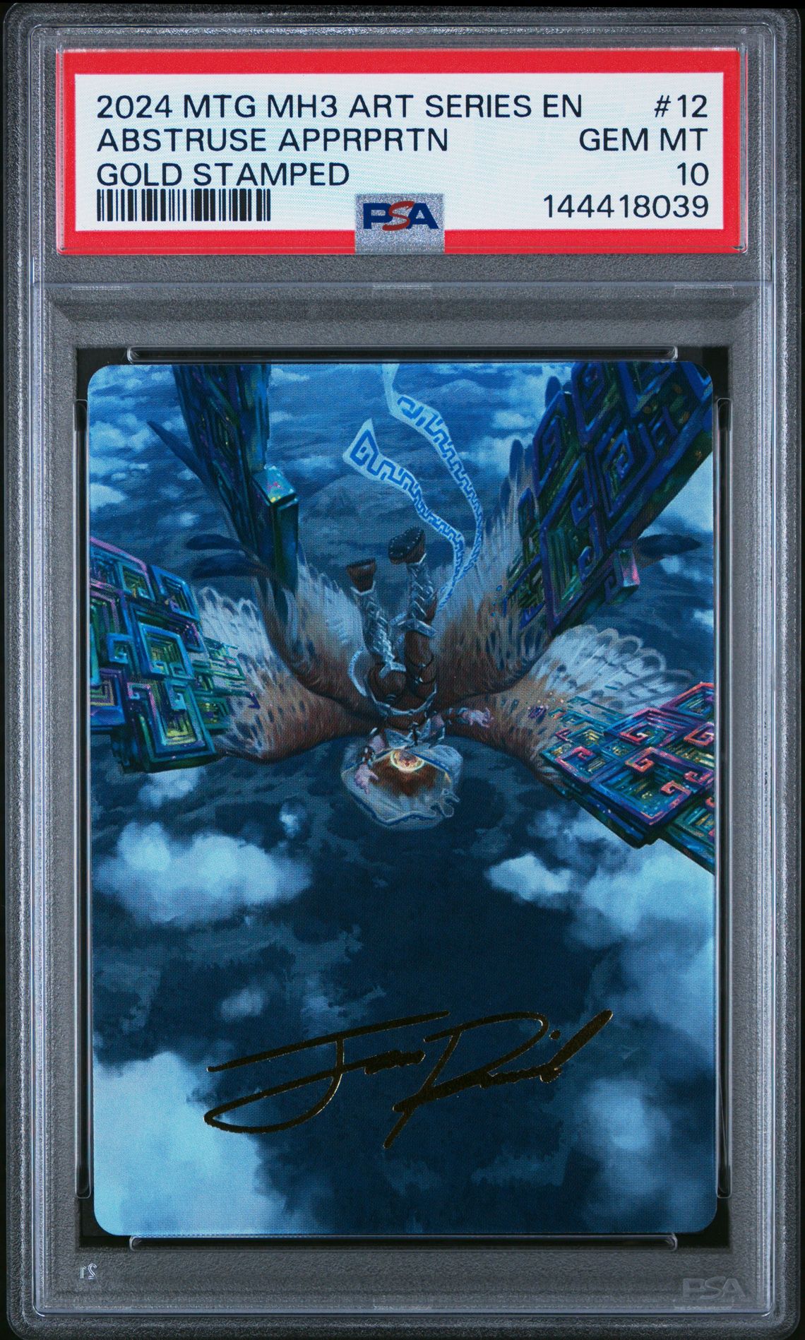 2024 MTG MAGIC THE GATHERING MODERN HORIZONS 3 ART SERIES GOLD STAMPED #12 Abstruse Apprprtn front