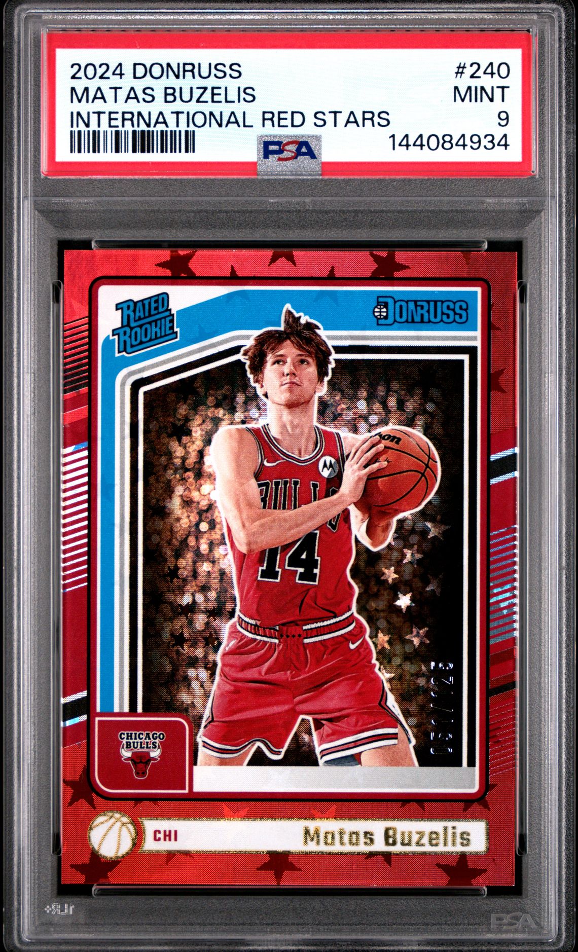 2024 Panini PANINI DONRUSS Green #240 Matas Buzelis front