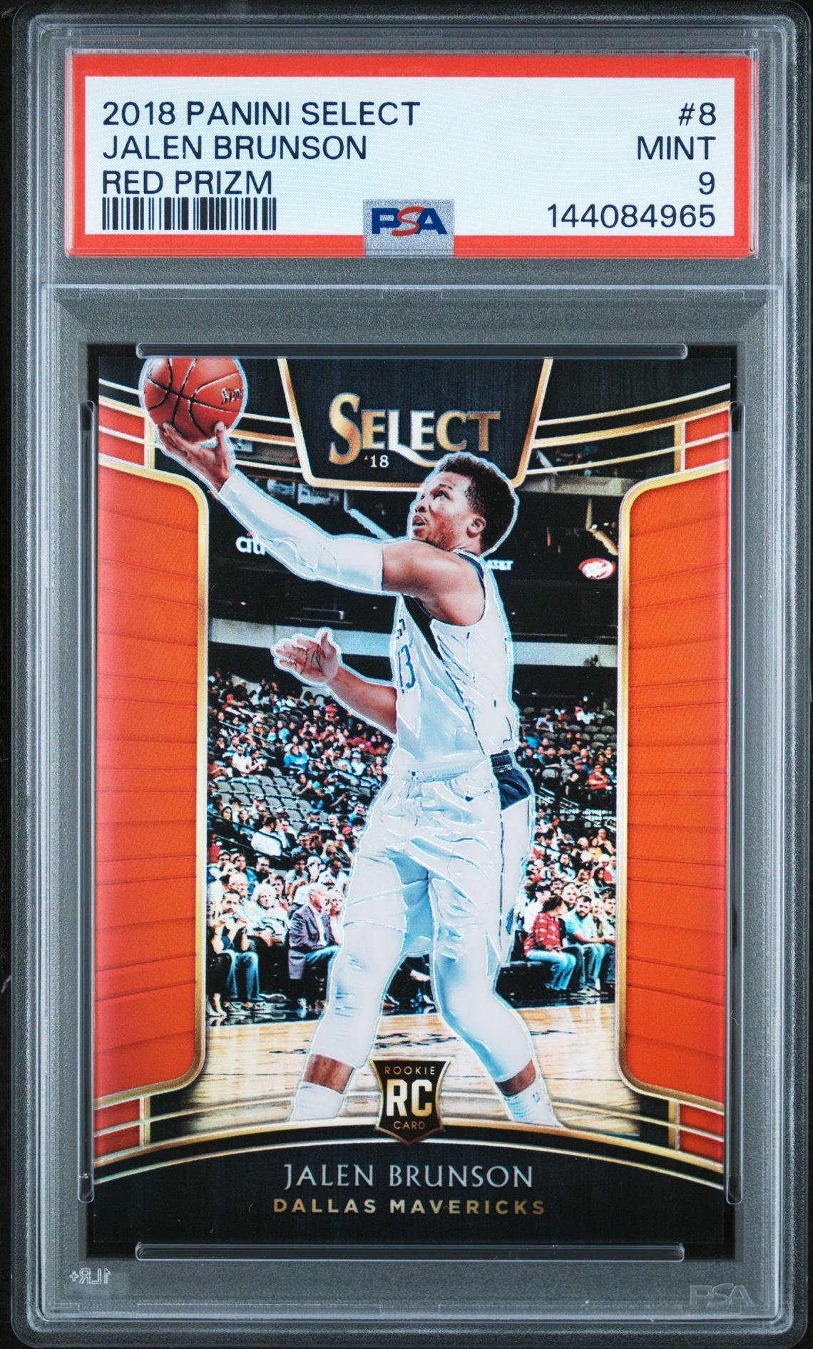 2018 Panini PANINI SELECT RED PRIZM #8 Jalen Brunson front