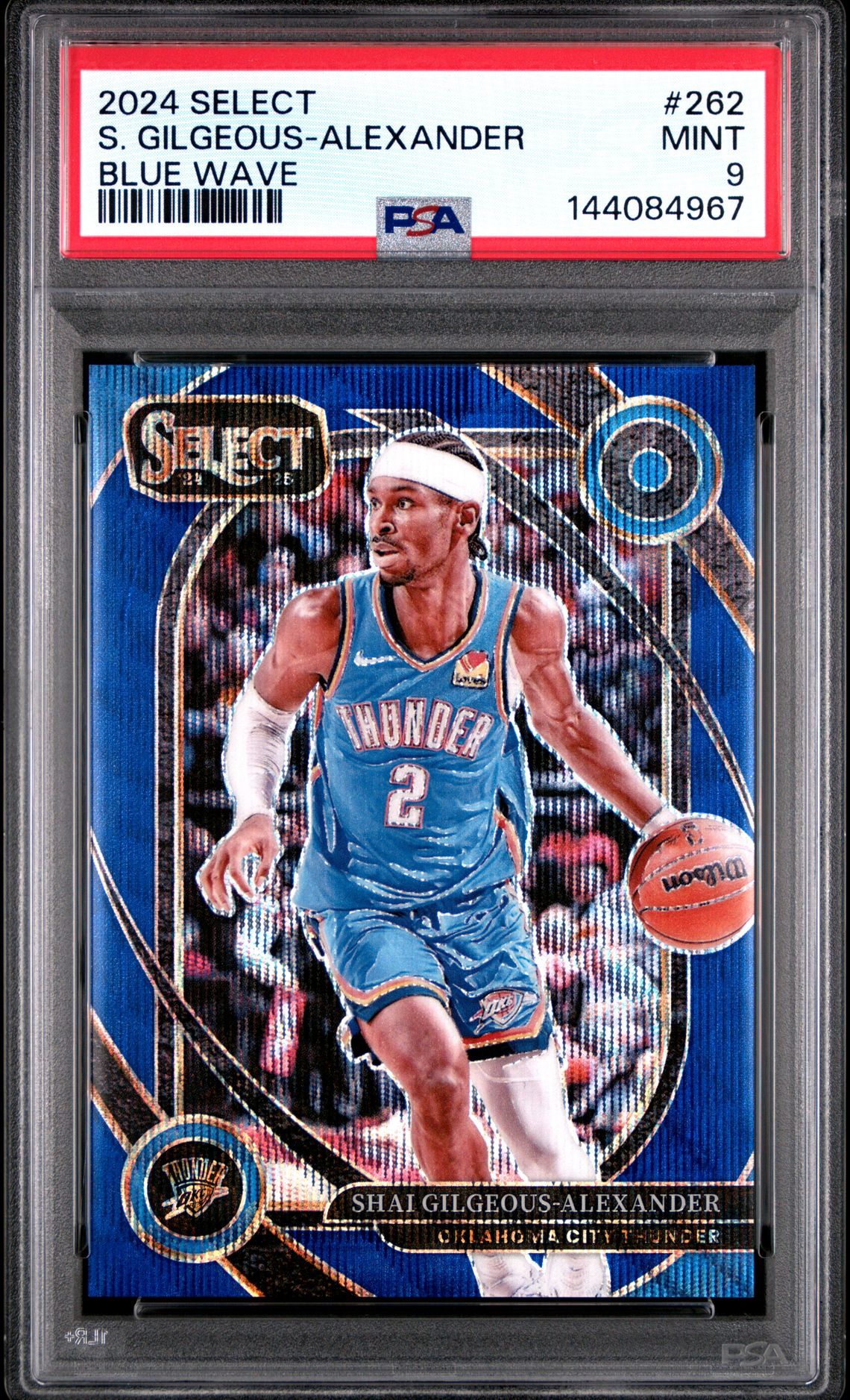 2024 Panini PANINI SELECT BLUE WAVE #262 S. Gilgeous-Alexander front