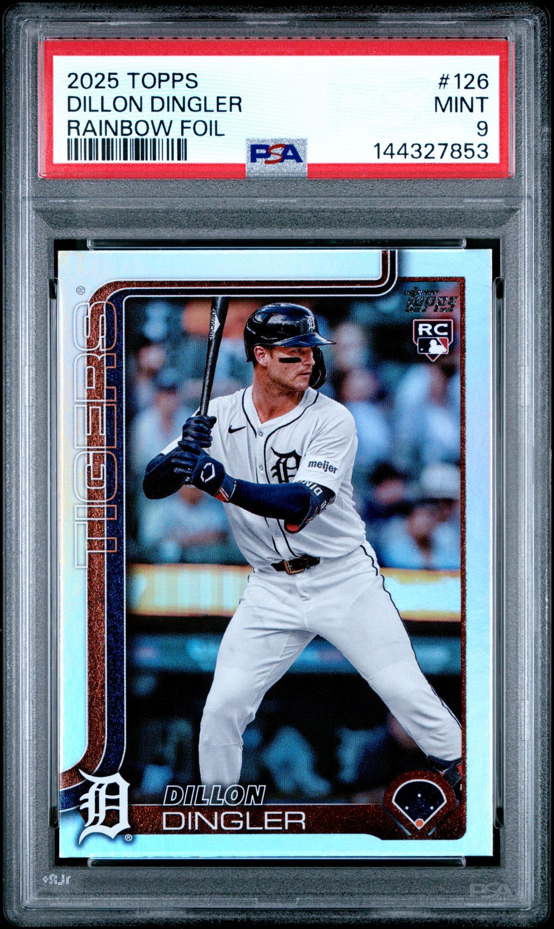 2025 Topps TOPPS RAINBOW FOIL #126 Dillon Dingler front