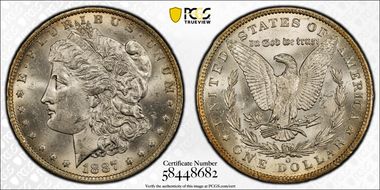1887-O $1 MS62