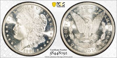 1881-S $1 MS67