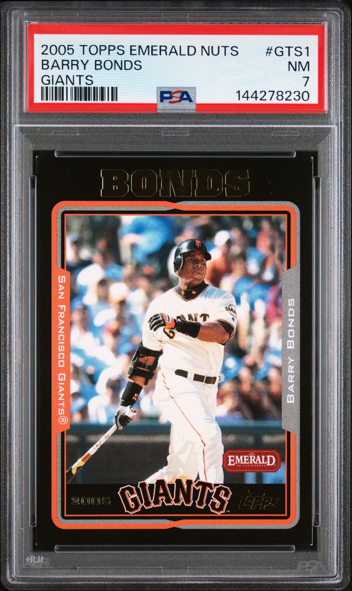 2005 Topps TOPPS EMERALD NUTS GIANTS #GTS1 Barry Bonds front