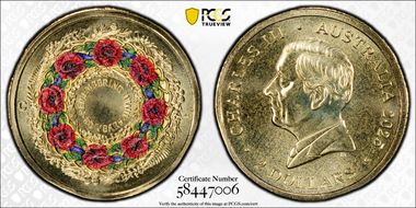2025-C $2 Remembering WWII Colorized Al-Br MS68