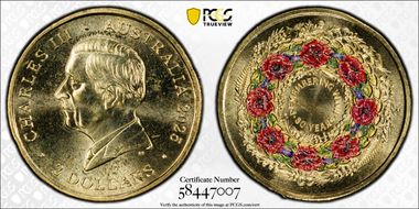 2025 $2 Remembering WWII Colorized Al-Br MS66