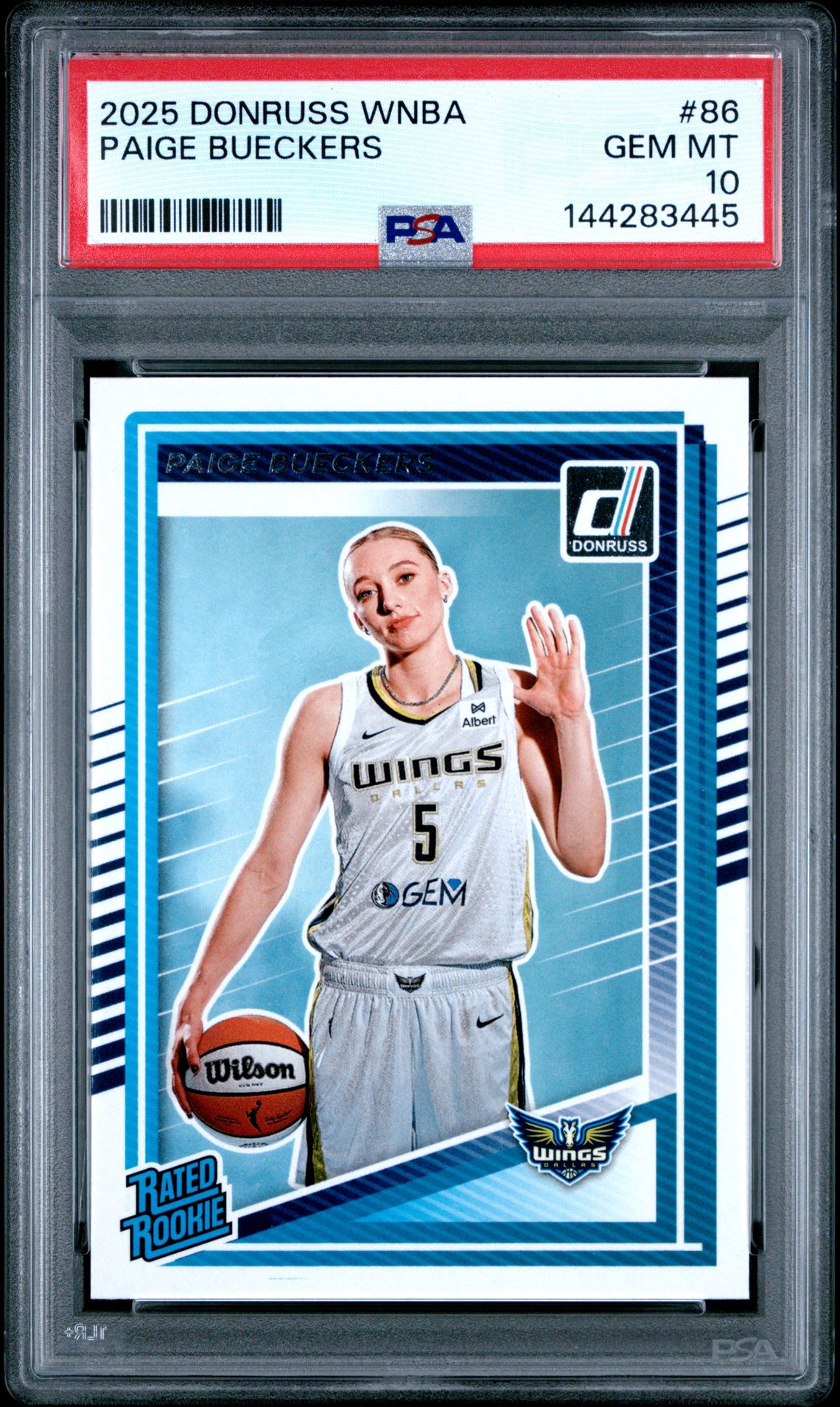 2025 Panini PANINI DONRUSS WNBA PURPLE LASER #86 Paige Bueckers front