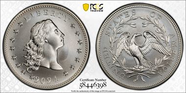 2024 Medal Flowing Hair Ag 230th Anniversary MS70