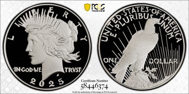 2025-S $1 Peace Dollar PR70DCAM